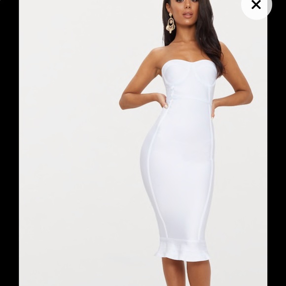 prettylittlething bandage dress